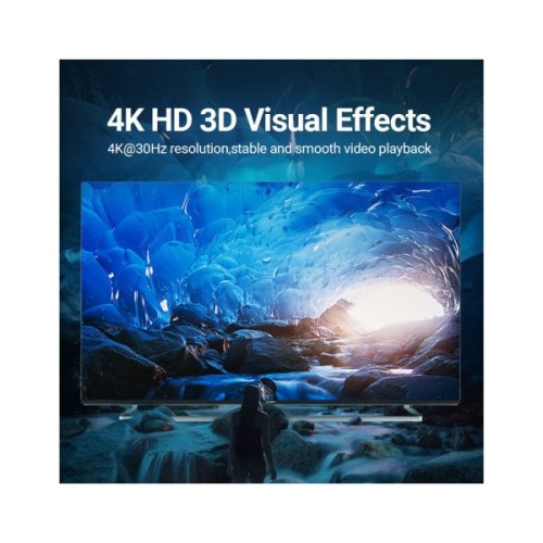 Перехідник USB-C to HDMI 0.15m black Vention (TDCBB)