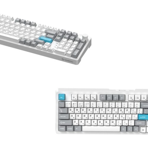 Клавіатура GamePro Asgard Drakkar Keychron Super Red Switch Wireless/Bluetooth/USB UA White (MK305WH)