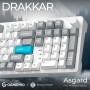 Клавіатура GamePro Asgard Drakkar Keychron Super Red Switch Wireless/Bluetooth/USB UA White (MK305WH)