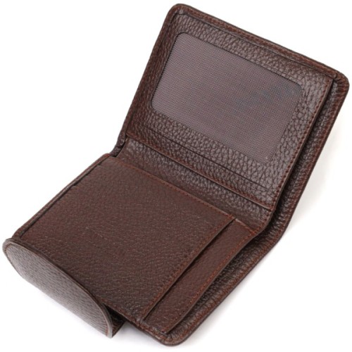 Портмоне Canpellini З натуральної шкіри Коричневе (21808)