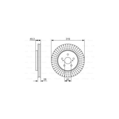 Гальмівний диск Bosch 0 986 479 722