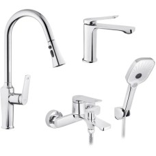 Душовий гарнітур Kroner Makon-C060 + змішувач Makon-C030-T+ змішувач Makon-C010 (CVS30155)