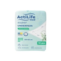 Пелюшки для малюків ActiLife Med Super 60 х 60, 10 шт (4820174981440)