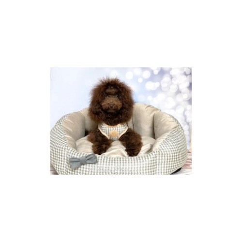 Шлея для собак Chloe's Home Berlin екрю S (CLH5040)