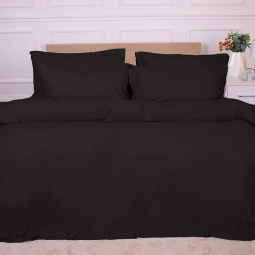 Постільна білизна MirSon 002 Black Фланель 2 x 160 x 220 Сімейний Євро (2200009648281)