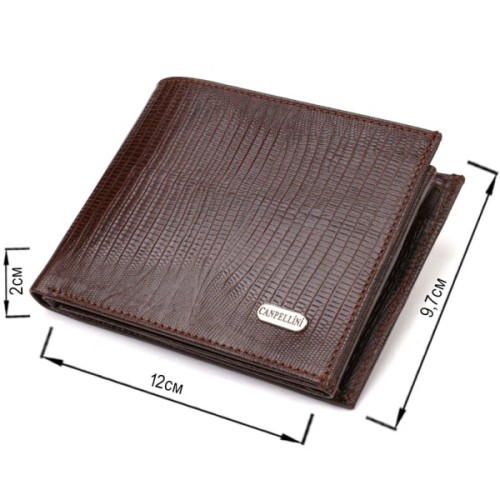 Гаманець Canpellini З натуральної шкіри Коричневий (21864)