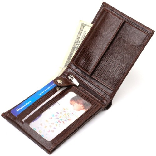 Гаманець Canpellini З натуральної шкіри Коричневий (21864)