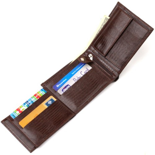 Гаманець Canpellini З натуральної шкіри Коричневий (21864)