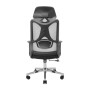 Офісне крісло Richman Монеро Хром M-1 (Tilt) Сітка чорна + сітка сіра (ADD0003211)