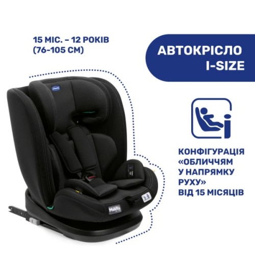 Автокрісло Chicco Mokita i-Size, гр. 1/2/3, чорне (8058664167401) (87033.95)