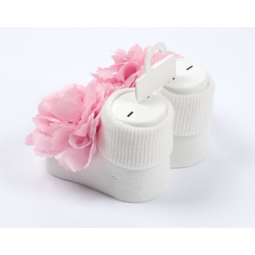 Шкарпетки дитячі Bimini з квіточкою (68191-0-3-beigerose)