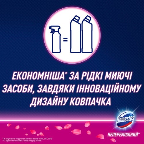 Піна для чищення ванн Domestos Power Foam Для чищення унітазу та ванної Квіткова свіжість 435 мл (8720182796424)