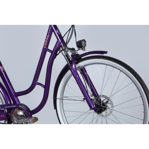 Електровелосипед Dorozhnik 28" eCORAL DD FR рама-19" 48B 17.5А*г 500Вт 2026 фіолетово-синій (ELB-D-28-120)