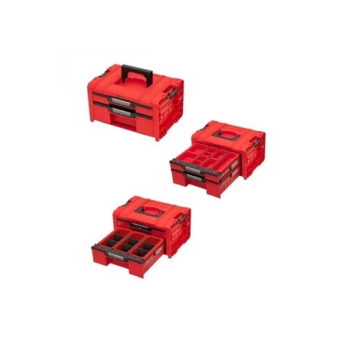 Ящик для інструментів QBRICK SYSTEM набір на платформі, 21", 525*345*885, SYSTEM PRO Drawer Workshop Set 3 Red (Z258353PG003)