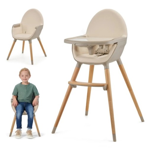 Стілець для годування Kinderkraft 2 в 1 Fini 2 Beige (5902533924493)