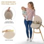 Стілець для годування Kinderkraft 2 в 1 Fini 2 Beige (5902533924493)