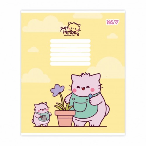 Зошит Yes Pembe the cat А5 18 аркушів лінія (769091)