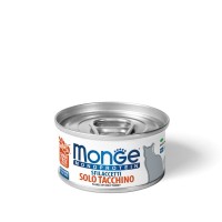 Консерви для котів Monge Cat Monoprotein м'ясні пластівці з індички 80 г (8009470007153)