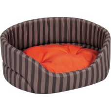Лежак для тварин Природа "Coral 3" 66х57х29 см Коричневий/смужка (4823082429202)