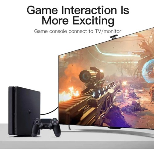 Кабель мультимедійний HDMI M to DVI M 2.0m 4K60Hz black Vention (ABFBH)