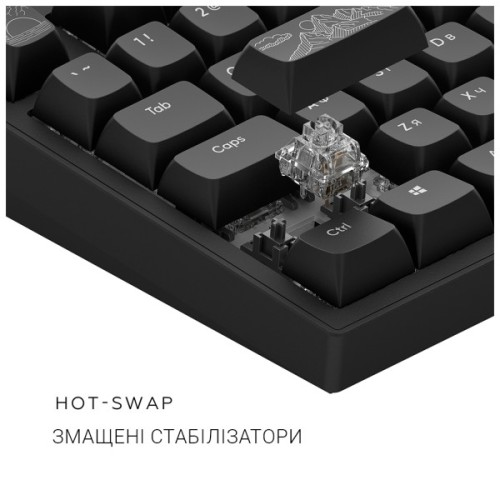 Клавіатура Dark Project ALU81 Terra Nostra PBT RGB Mech G3MS Moonstone Black (DPKB_NOSTRA_81_ANSI_BLACK_UA)