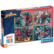 Пазл Clementoni 4 в 1 Spider-Man, 12,16,20 та 24 елементи (21515)