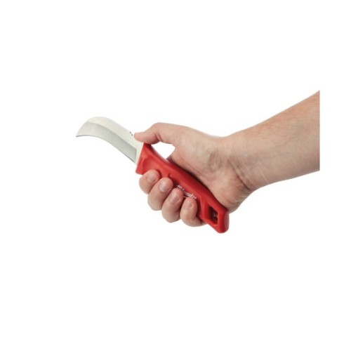 Ніж монтажний Milwaukee будівельний з фіксованим загнутим лезом, для кабелю (4932464829)