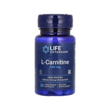 Вітамінно-мінеральний комплекс Life Extension L-Карнітин, 500 мг, L-Carnitine, 30 вегетаріанських капсул (LEX-15323)
