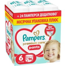Підгузки Pampers Premium Care Pants Розмір 6 (13-19 кг) 96 шт (8006530315814)