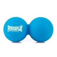 Масажний м'яч PowerPlay PP-4355 Silicone Lacrosse Peanut Ball (6.3х12.6см) Синій (PP-4355_Blue)
