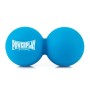 Масажний м'яч PowerPlay PP-4355 Silicone Lacrosse Peanut Ball (6.3х12.6см) Синій (PP-4355_Blue)