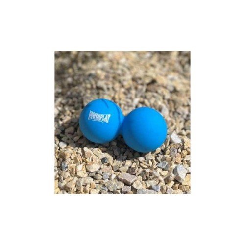 Масажний м'яч PowerPlay PP-4355 Silicone Lacrosse Peanut Ball (6.3х12.6см) Синій (PP-4355_Blue)