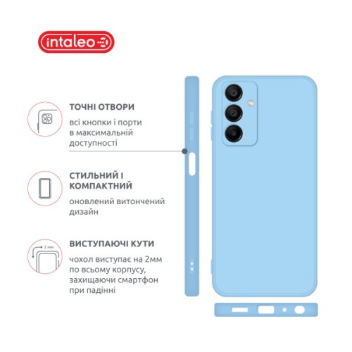 Чохол до мобільного телефона Intaleo SoftShell Samsung Galaxy A16 Light Blue (1283126609534)