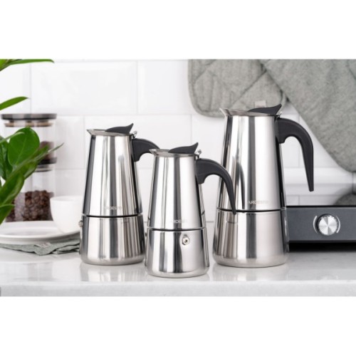 Гейзерна кавоварка Ardesto Gemini Apulia 4 чашки (AR0804SS)