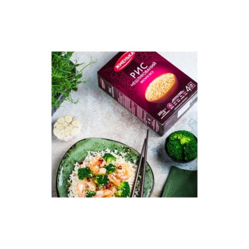 Крупа Жменька Рис нешліфований в пакетиках для варки 4х50 г (4820152182111)