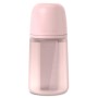 Пляшечка для годування Suavinex Colour Essence, 240 мл, силіконова, 240 мл, фізіологічна соска повільний потік, , світло-рожева (308654)