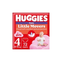 Підгузки Huggies Little Movers/Pants 4 (9-14 кг) Box для дівчаток 72 шт (5029053564098)