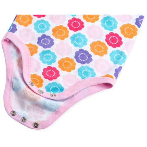 Боді дитяче Luvable Friends 3 шт без рукавів з малюнком для дівчаток (37310.9-12 F)