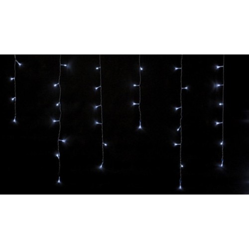 Гірлянда Delux ICICLE С 100LED 3.2х0.7 м Білий/Прозорий IP20 (90015252)
