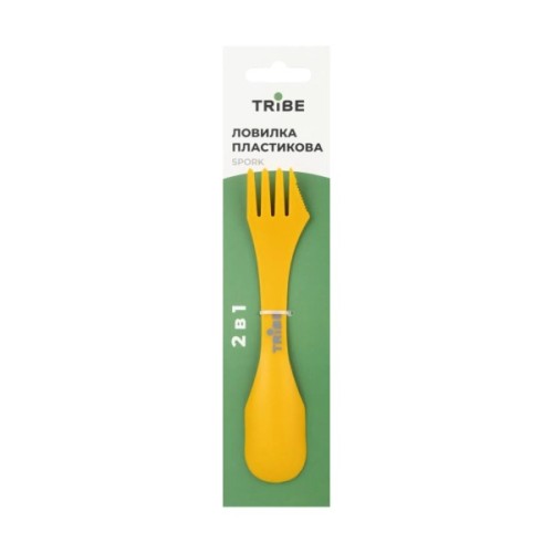 Ложка-виделка туристична Tribe Spork пластикова yellow (T-FC-0031-yellow)
