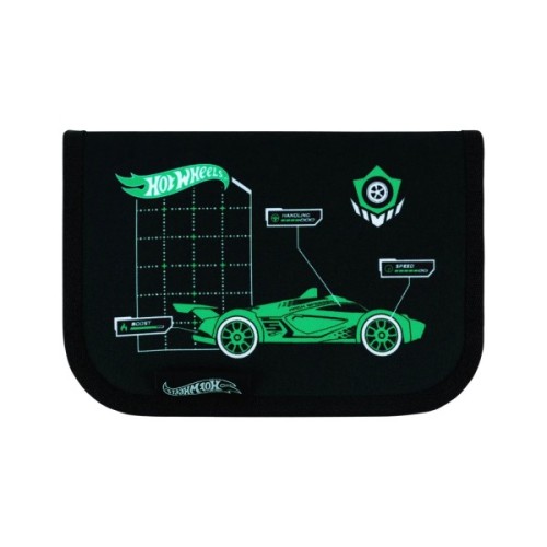 Пенал Kite Hot Wheels 621, без наповнення, 1 відділення, 1 відворот (HW26-621)