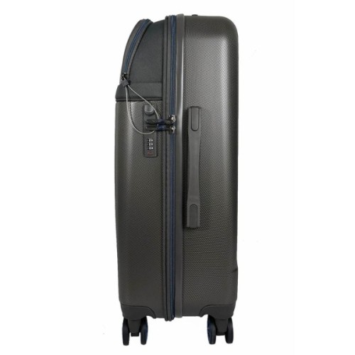 Валіза Semi Line 24" (M) Dark Brown/Blue Line (T5736-2) (DAS303804)