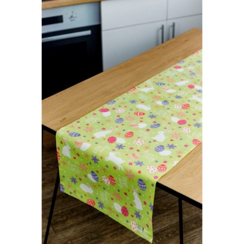 Доріжка на стіл Прованс Писанка зелена 140х40 см (4823093445017)