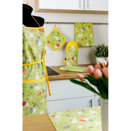 Доріжка на стіл Прованс Писанка зелена 140х40 см (4823093445017)