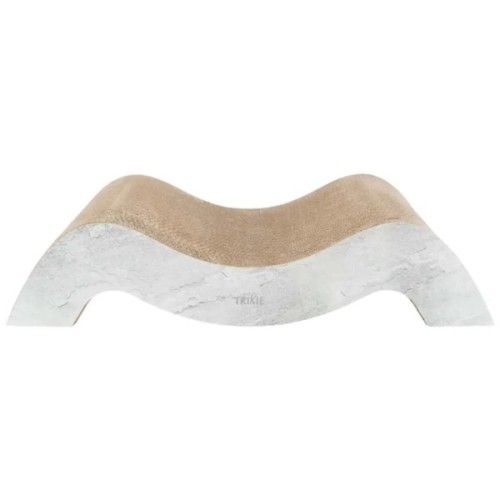 Дряпка (кігтеточка) для котів Trixie Хвиля XXL картон 64×14×37 см (сіра) (4011905480312)