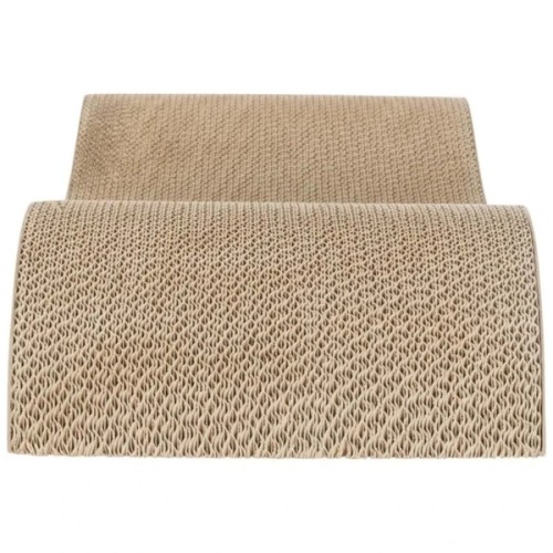 Дряпка (кігтеточка) для котів Trixie Хвиля XXL картон 64×14×37 см (сіра) (4011905480312)