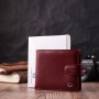 Гаманець ST Leather З натуральної шкіри Бордовий (22554)