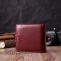 Гаманець ST Leather З натуральної шкіри Бордовий (22554)