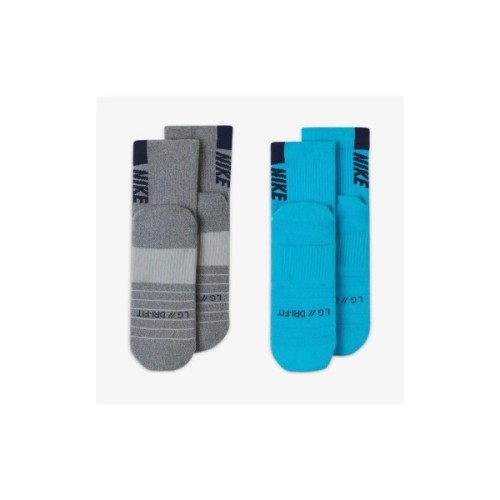 Шкарпетки Nike U NK MLTPLIER ANKLE 2PR SX7556-923 34-38 2 пари Сірий/Блакитний (194955548905)