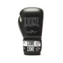 Боксерські рукавички Leone GN208 Iconic Black 16 унцій (бинти в комплекті) (GN208_Black_16oz)